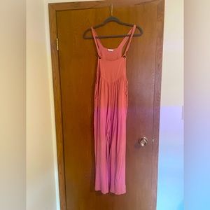 Pink barely worn kori overalls